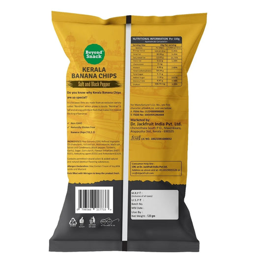 Beyond Snack Kerala Banana Chips - Salt & Black Pepper