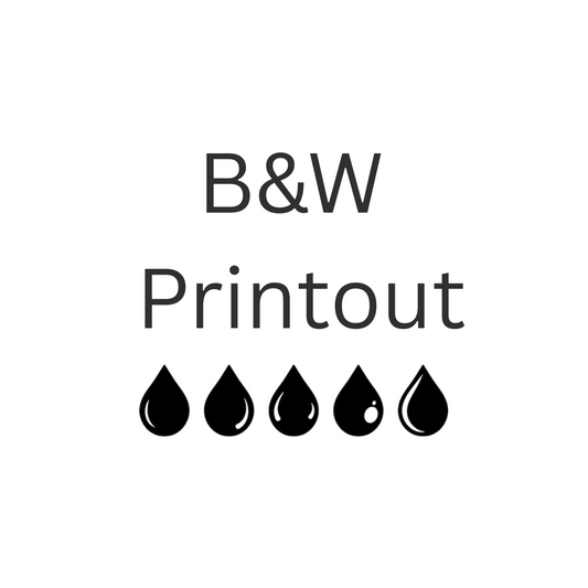 Black & White Printout