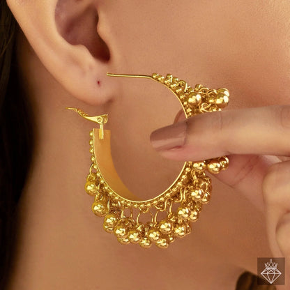 Golden Ghungroo Earrings