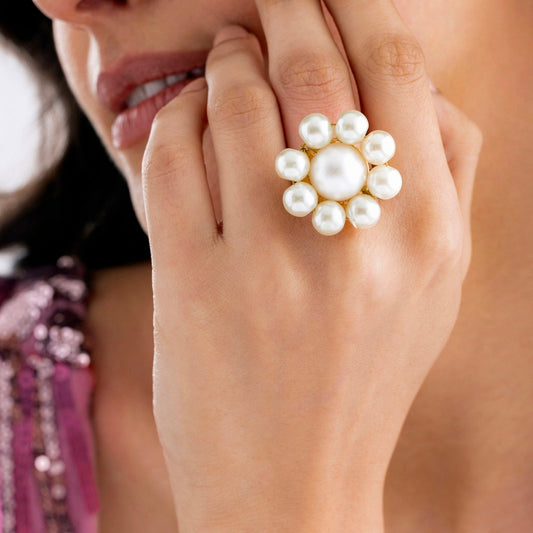 Oceanic Pearl Ring (Adjustable Size)