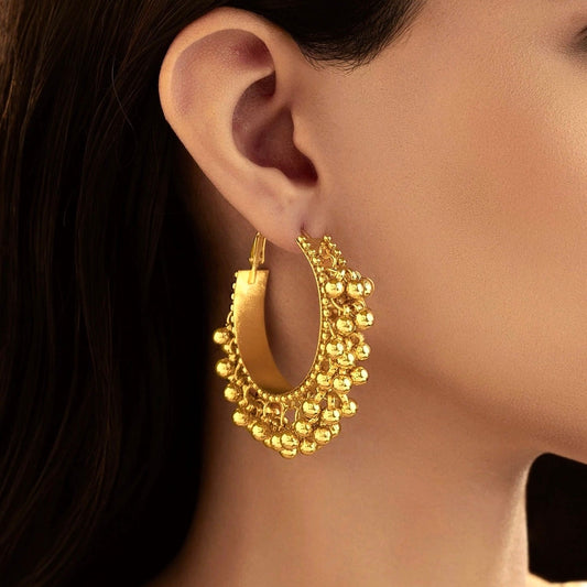 Golden Ghungroo Earrings
