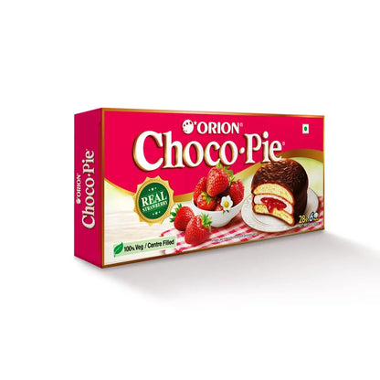 Orion Strawberry Choco Pie | Artificial Colour-free 336g