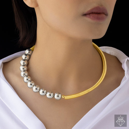 Spring & Balls Hasli Necklace