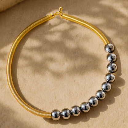 Spring & Balls Hasli Necklace
