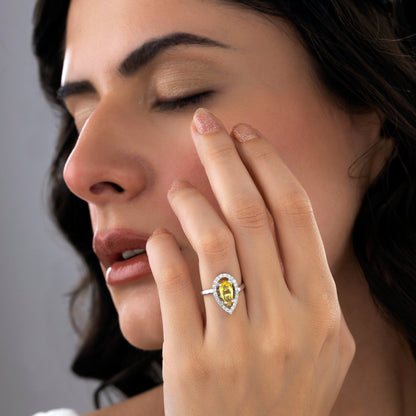 Drop Stone AD Ring