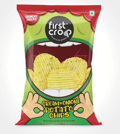 First Crop Cream & Onion Potato Chips