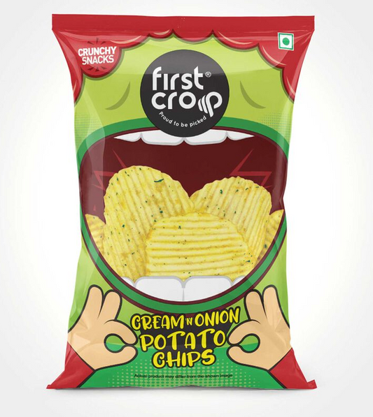 First Crop Cream & Onion Potato Chips