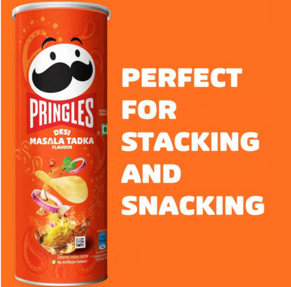 Pringles Desi Masala Tadka Potato Chips 107g