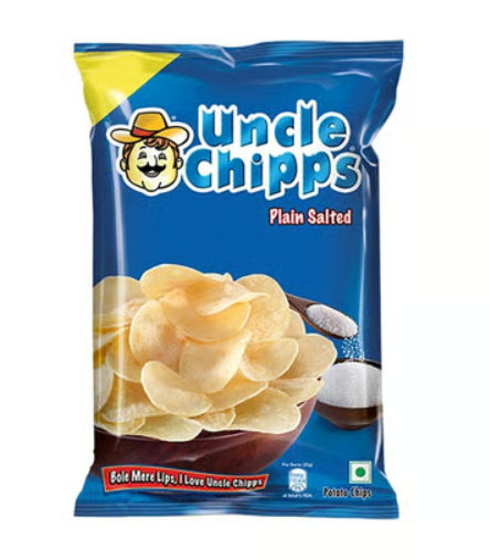 Uncle Chipps Plain Salted Potato Chips 80g