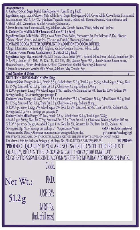 Cadbury Celebrations Assorted Chocolate Gift Pack