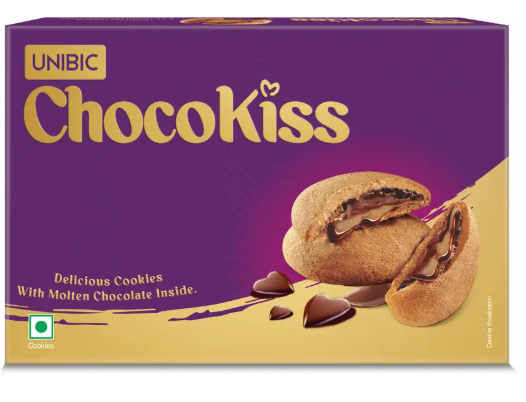 UNIBIC Choco Kiss Chocolate Filed (Cream Biscuit ) Cookies Biscuit  (250 g)