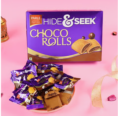 Hide & Seek Choco Rolls Cream Biscuits