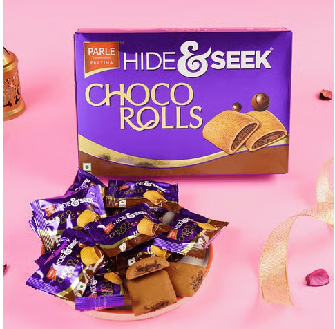 Hide & Seek Choco Rolls Cream Biscuits