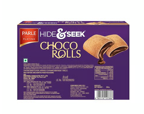 Hide & Seek Choco Rolls Cream Biscuits
