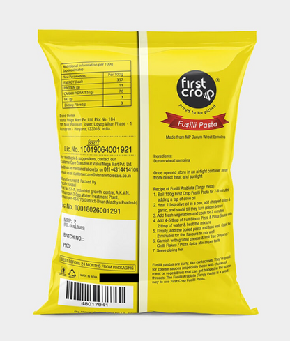 First Crop Pasta Fusilli 450g