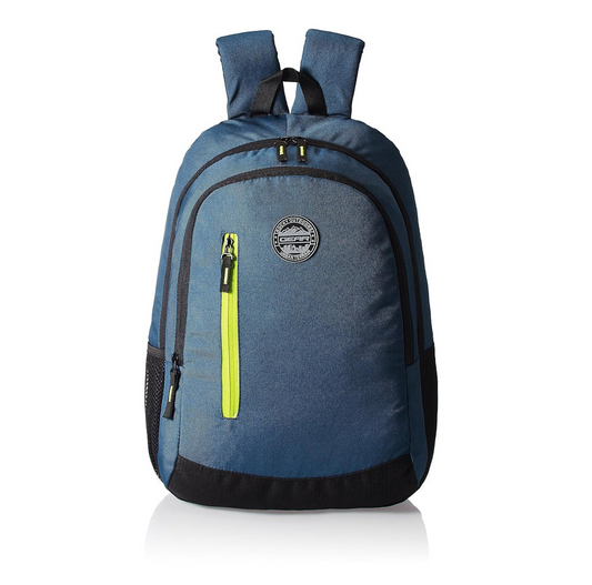Gear Navy Blue and Green Casual Backpack