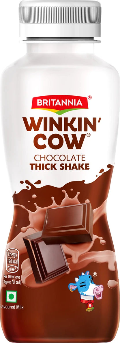 BRITANNIA Winkin Cow Chocolicious Thick Milk shake Chocolate  (180 ml)