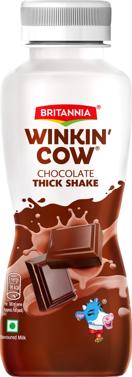 BRITANNIA Winkin Cow Chocolicious Thick Milk shake Chocolate  (180 ml)