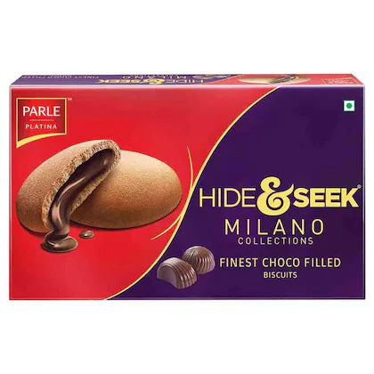 Parle Hide & Seek Cream Biscuits (Choco, Milano Collection)