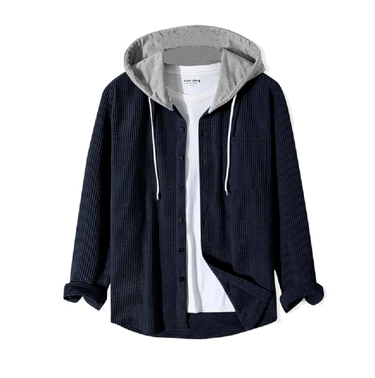 Monk Men's Solid Regular Fit Shirt | Shirt with Hood