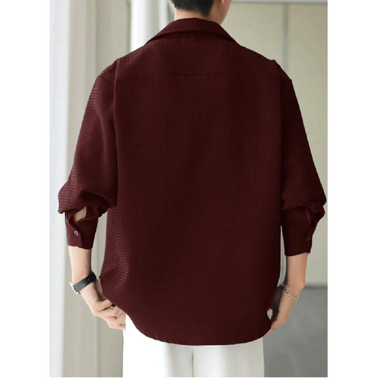 Leriya Fashion Men's Solid Regular Fit Shirt