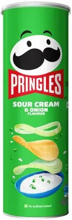 Pringles Sour Cream & Onion Flavour Potato Chips, 107g