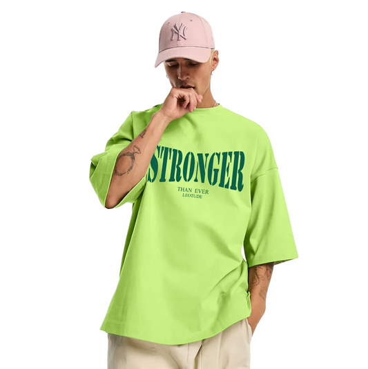 LEOTUDE Men's Cotton Oversized Fit T-Shirt