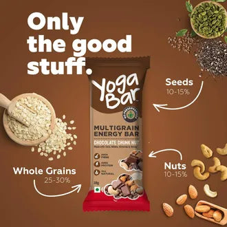 Yoga Bar Multigrain Chocolate Chunk Nut Energy Bar | 35 gm